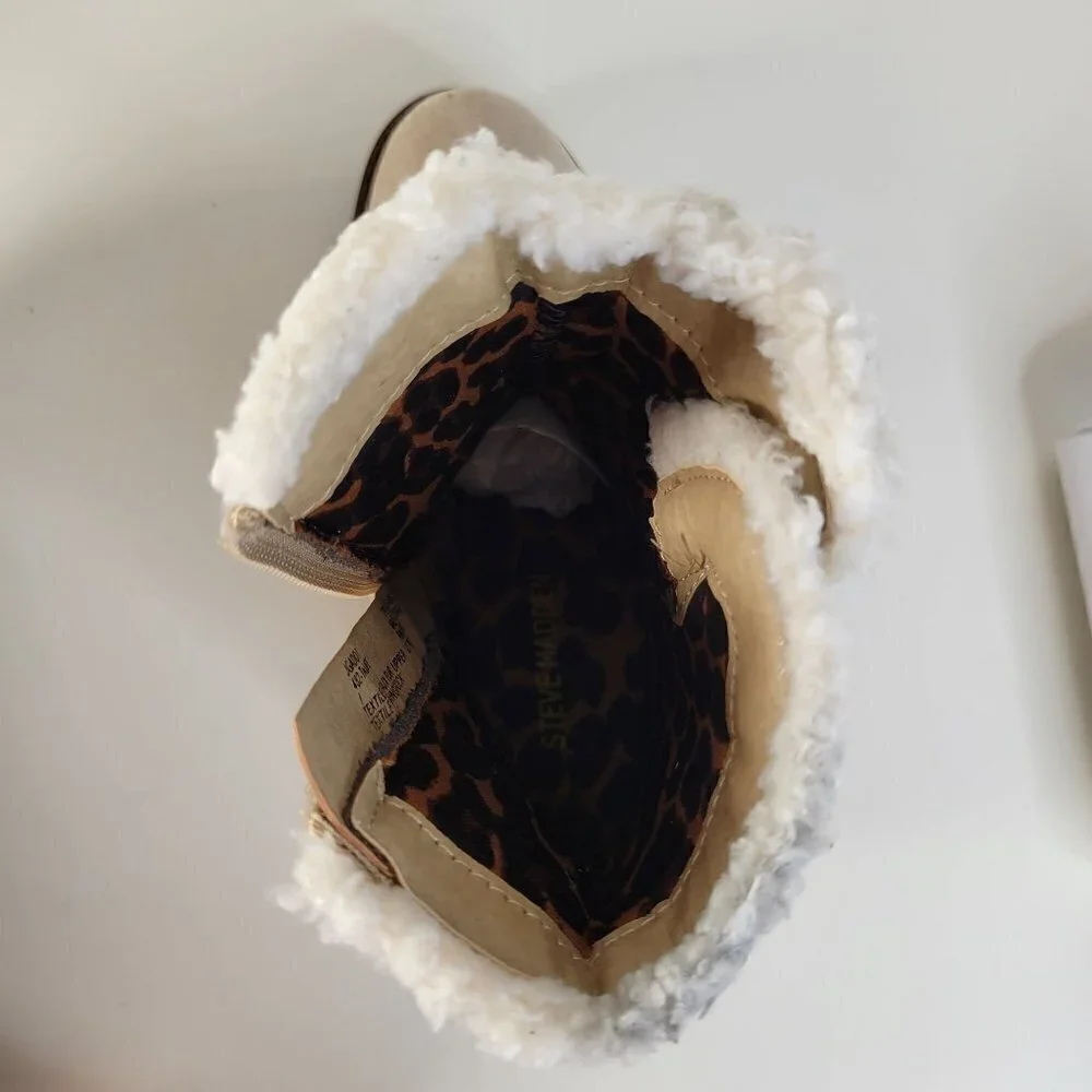 STEVE MADDEN Cozy Boots Taupe | 1 Little Kid Girl